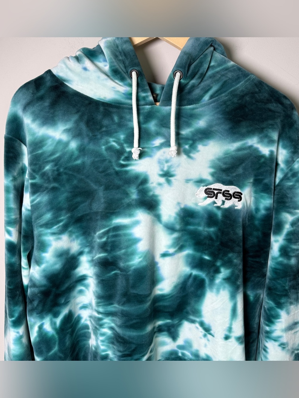 Grassroots California x STS9 Sound Tribe Sector 9 Tie-Dye Velour Hoodie  | XL - Picture 2 of 13